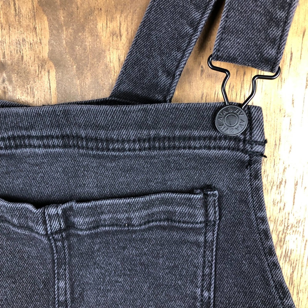 Ava & Viv Black Overalls Adjustable Straps Side Zip Stretch Size 18W NEW - Picture 10 of 15